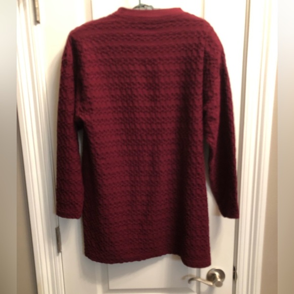 Vintage 80s Pullover from Fast Fashions of California Burgundy - Picture 5 of 7